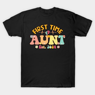 First Time Aunt 2024 Pregnancy Announcement New Aunt T-Shirt